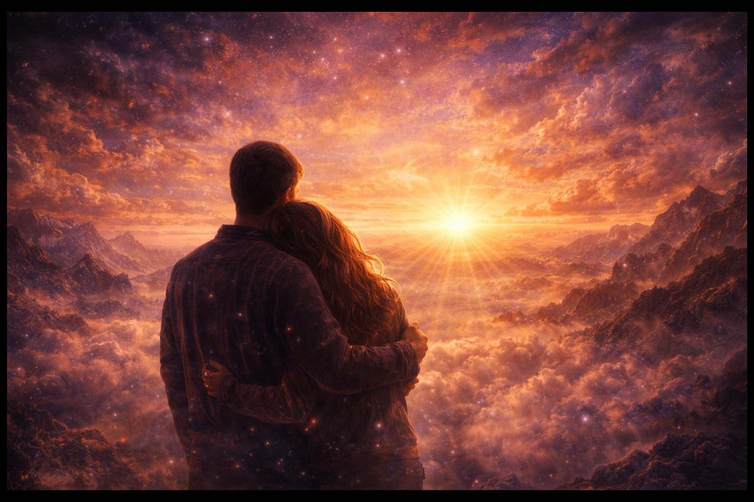 Use a second horizontal image showing transformation, healing, or emotional release between individuals.