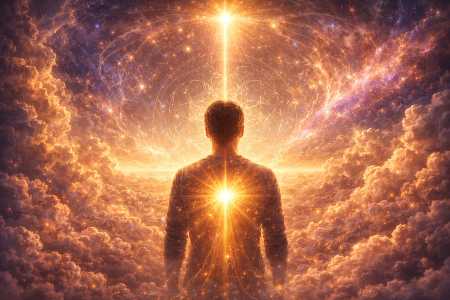 Use a horizontal image representing a path, light, or sense of direction